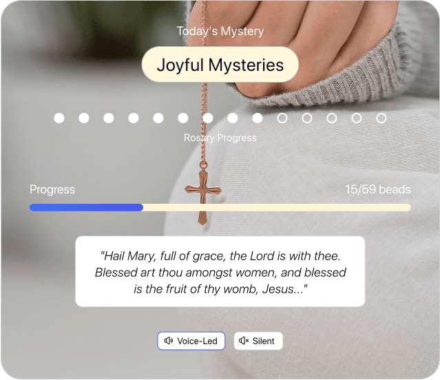 Rosary progress preview